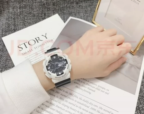 黑间白女款 岚立仕瑞士品质林小宅手表男女中...