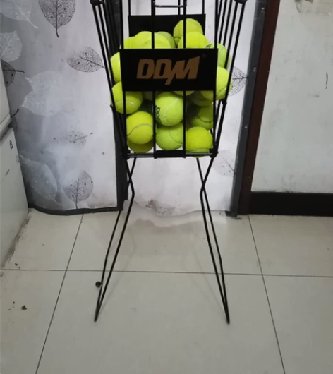 没有用过的铁质网球捡球筐可装70个球拾球器...