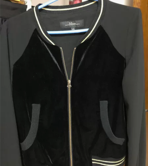 H.S棒球外套，m码，丝绒面料，闲置转让 ...