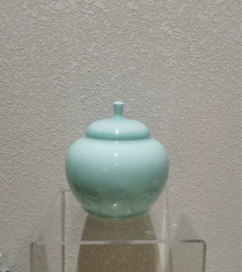 湖田影青苹果尊,器型典雅,虽小巧玲珑又大气...