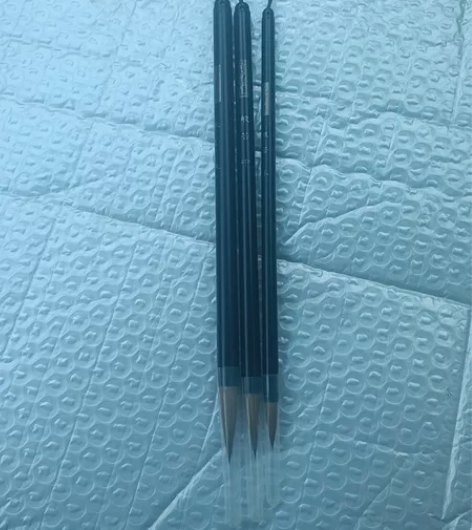 专业书法毛笔，狼毫毛笔，闲置出一套黑檀木精...