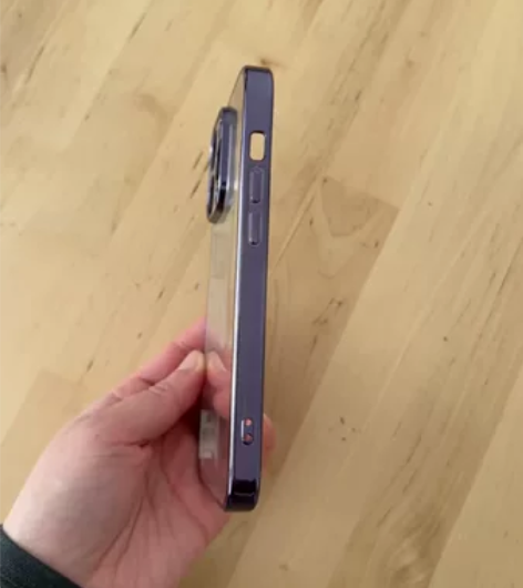 闪魔适用苹果14pro手机壳+钢化膜。拍一...