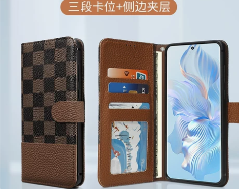 适用于华为P40手机套P40pro+真皮翻...