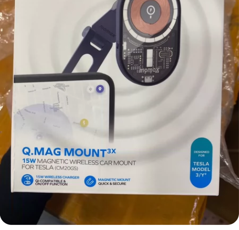 Momax摩米士magsafe透明磁吸车架...