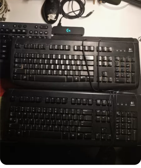 罗技deluxe250键盘，非机械键盘，手...