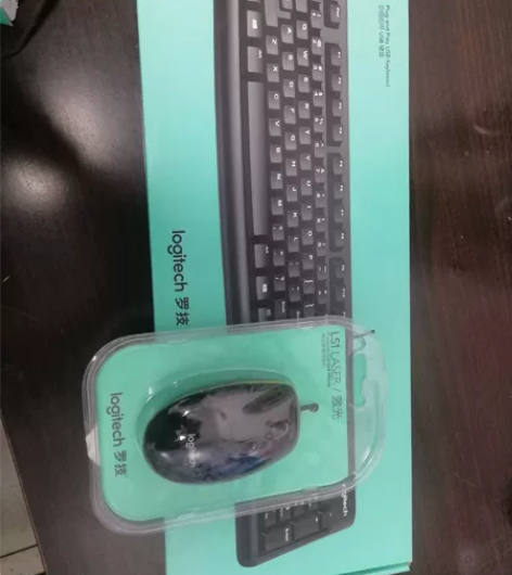 盒装套装正品， 罗技LS1LASER有线激...