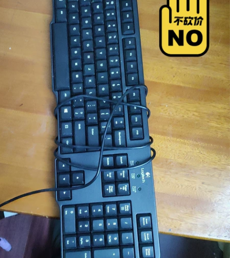 罗技k100键盘。ps2接口，成色较新，正...