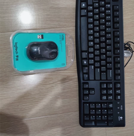 罗技M186鼠标，K120键盘，全新，正品...