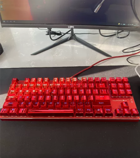 雷神红蜘蛛k750r，红轴 使用时长1年左...