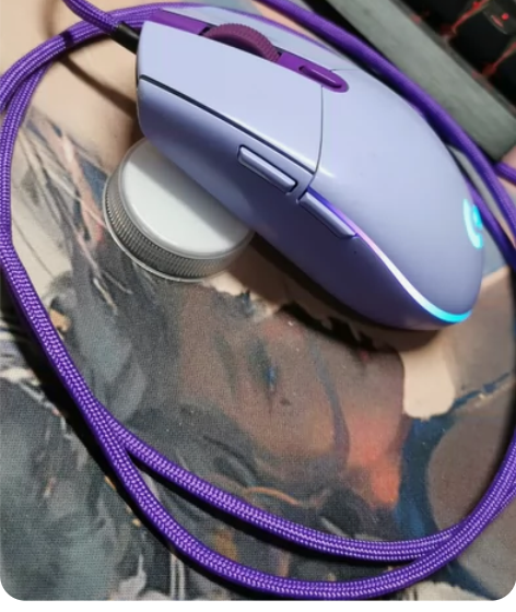 95新  罗技二代G102鼠标 游细手感很...