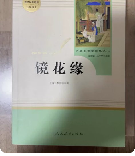 人民教育出版社镜花缘课外读物1本 初中生必...