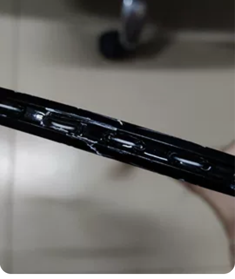 拍头塌陷断裂的亮剑12,其他问题没事,当裂...