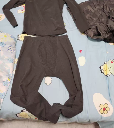 全新南极人德绒无痕抗菌保暖内衣男士双面磨毛...