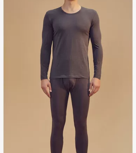 顶瓜瓜火山岩秋衣秋裤套装，顶呱呱男士棉毛衫...