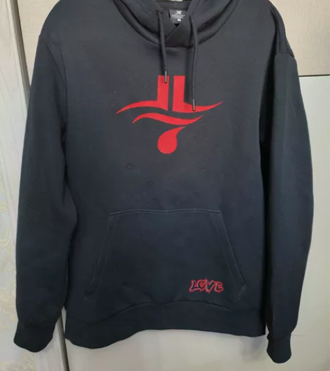 特步 正品林书豪长袖连帽套头卫衣 二手17...