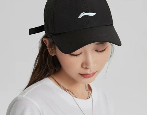 李宁帽子棒球帽女中国运动帽男白色刺绣鸭舌帽...