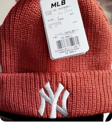 韩国mlb毛线帽女22秋冬新款ny针织刺绣...