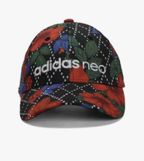 adidas NEO 花卉印花 女款帽子 ...