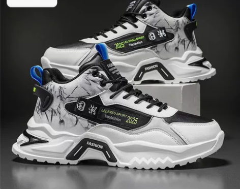 卡帝乐鳄鱼鞋子男秋季2022新款潮流休闲运...