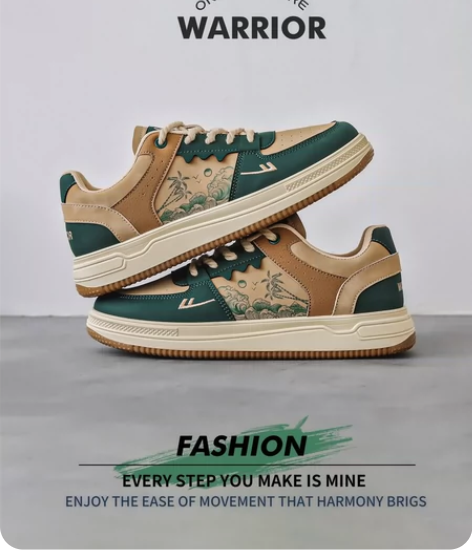 回力板鞋男款2023春季新款休闲潮流腰果花...