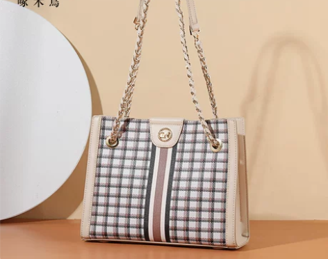 啄木鸟女包2021新款单肩包时尚春夏老花大...