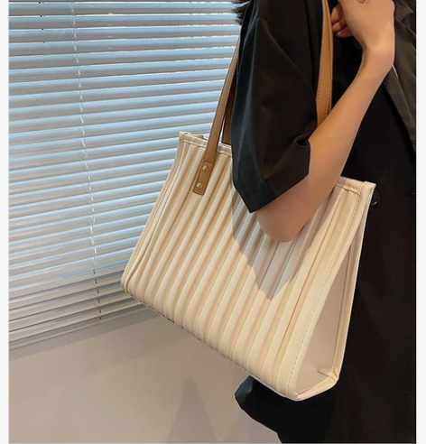 包邮大容量包包女2021新款潮 时尚褶皱 ...