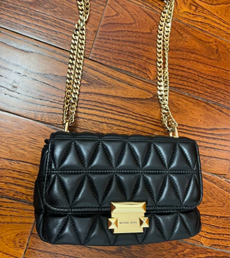 MICHAEL KORS 羊皮菱格链条包M...