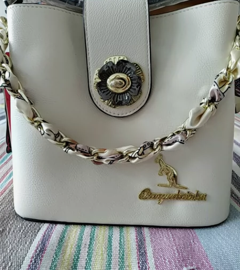 全新芊雨袋鼠真皮手拎包背包斜挎包单肩包女包...