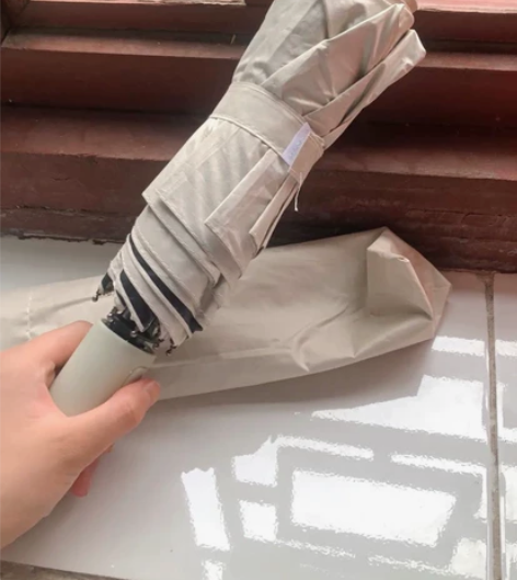 全新未拆封折叠全自动雨伞男女晴雨伞十二骨涂...