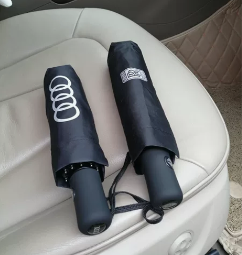 奥迪奔驰4s店交车伞 奥迪奔驰折叠雨伞，对...