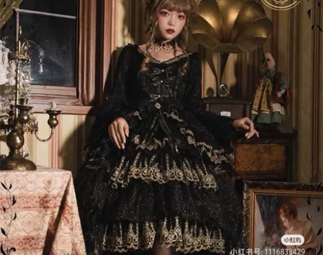 急出CandyBaby原创 重工花嫁款黑天...