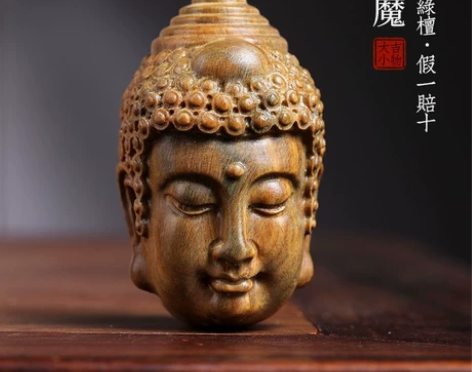 【工厂一手货源】天然紫檀玉檀绿檀木一念神魔...