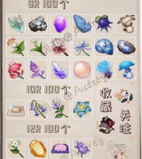 原神代肝采集突破材料直播 清心 鬼兜虫 琉...