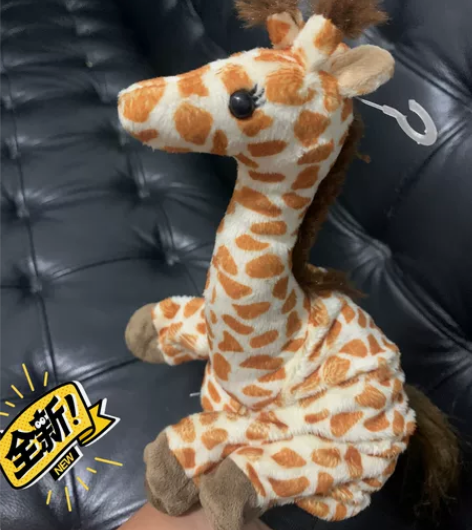 逼真长颈鹿德国贝乐多长颈鹿手偶动物手偶早教...