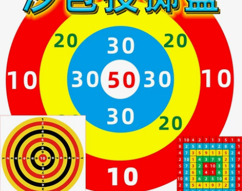 沙包投掷靶盘板丢扔投准儿童幼儿园150克游...