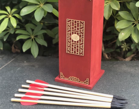 投壶游戏道具投壶投箭仿古儿童木投壶箭支弓箭...