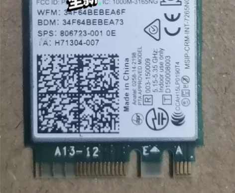 原装正品希沃PC模块无线网卡,双频内置无线...