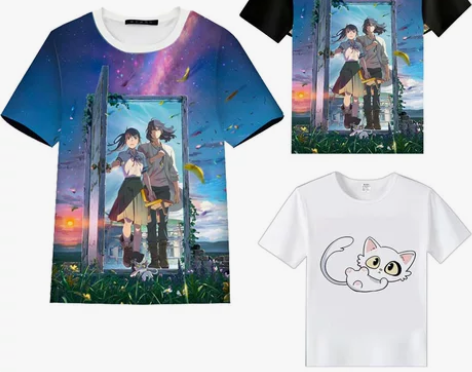 铃芽之旅T恤短袖全彩男女款通用夏季动...