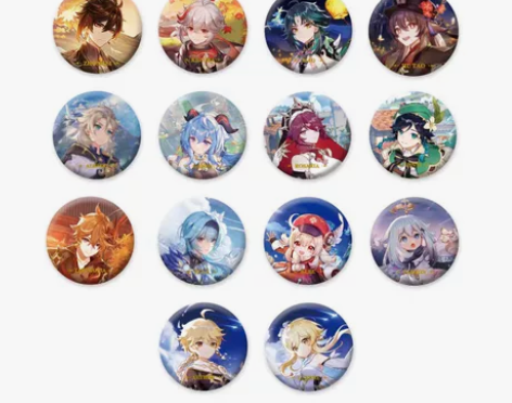 原神正版官方原神主题系列角色徽章 原神周边...