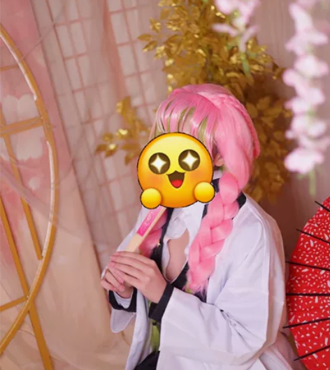鬼灭之刃甘露寺蜜璃cos服大全套，标价，可...