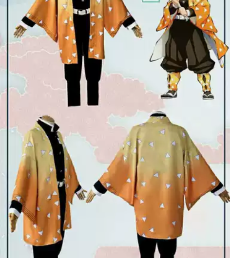 鬼灭之刃我妻善逸cos服 c服cos pl...