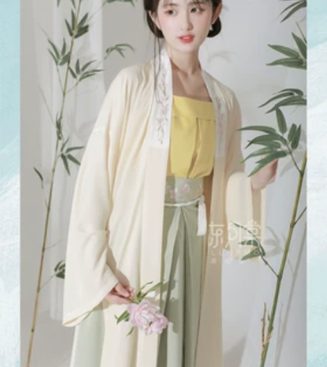 东月棠【清风笺】原创宋制汉服三件套秋冬季风...