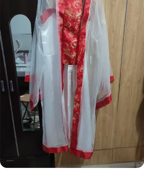 汉服全新三件套，带腰带，吊带裙也可日常穿，...