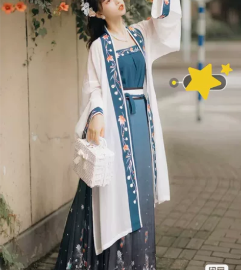 海梦轻纱枫铃宋制汉服三件套女中国风夏季仙气...