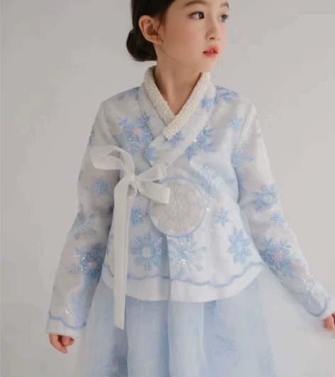女童汉服唐装长袖公主裙秋季儿童超仙古装宝宝...