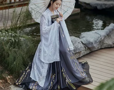 ?黑云鹤兰若庭汉服女中国风宋制清欢纪花神记...