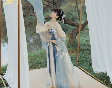 十三余小豆蔻儿[长生乐]刺绣对襟上衫印花裥...