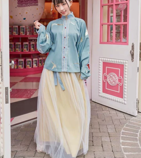 【十三余 小豆蔻儿】[栩栩] 刺绣立领对襟...