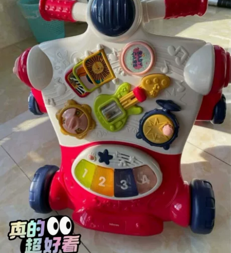 babycare可调速婴儿学步车 多功能防...