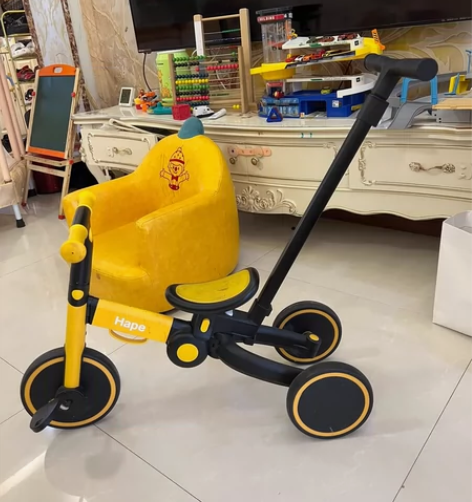 Hape平衡车二合一，便携折叠，可调节档位...